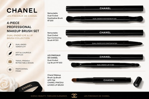 Chanel 4pz pennello - 4pz, trucco