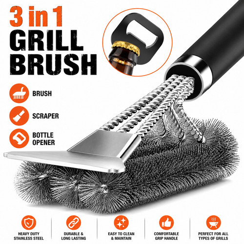 Spazzola raschietto grill - e,