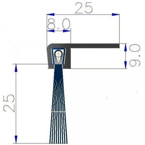 Spazzola strisce angolo - spazzola,