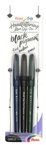 Pentel sesp15 brush sign - sign, pen